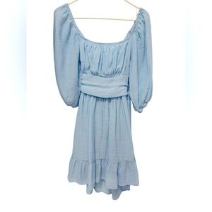 This is a flowy summer dress with a tie back. It was only worn once.
